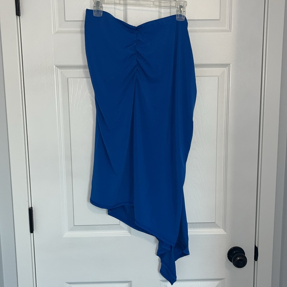 New York & Company Asymmetrical Matte Jersey Skirt - Picture 6 of 9